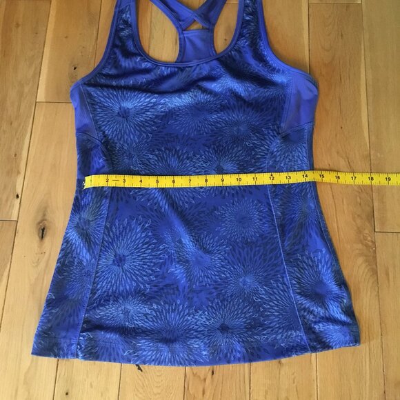 Athletic Works Blue Diamond Burst Racerback Tank Top - Picture 3 of 7